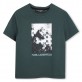 Tricou copii Karl Lagerfeld pentru baiat cu print alb negru